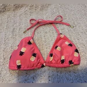 Kate Spade Pineapple Laniakea Triangle Bikini Top